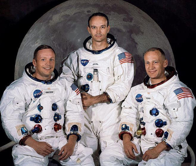 Neil Armstrong, Michael Collins and Buzz Aldrin