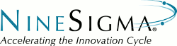 Nine Sigma logo. Accelerating the Innovation Cycle