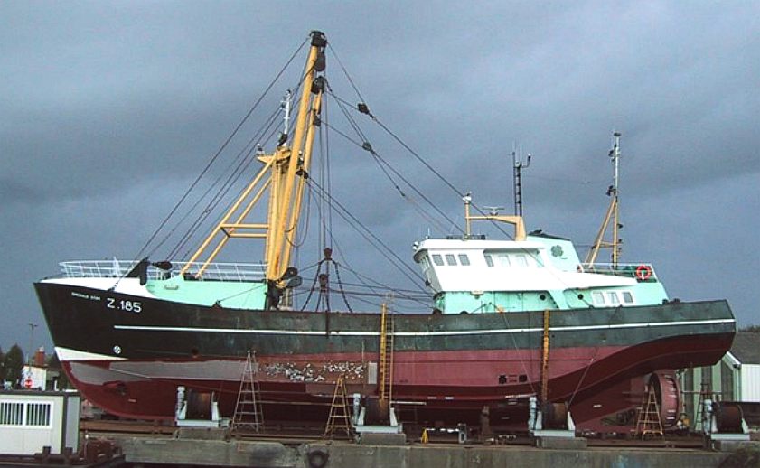 Belgian fishing trawler boat, shipbuilding insurance cover