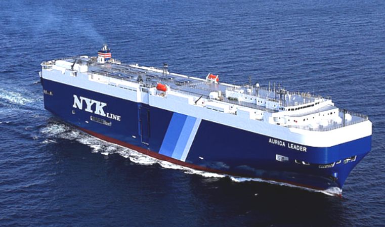 NYK Line, Auriga solar assisted cargo ship, Toyota cars