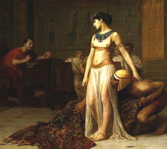 Cleopatra Queen of Egypt and Julius Caesar, Roman Emperor