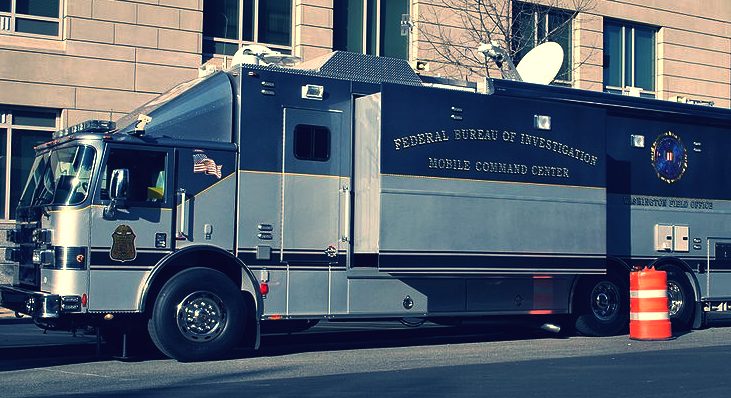 FBI mobile command unit (truck)
