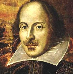 William Shakespeare, as he is portrayed on many of his works