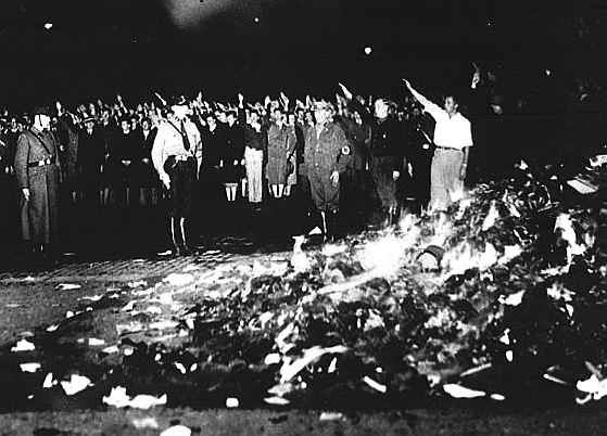 Nazi Germany 1933 Adolf Hitler book burning
