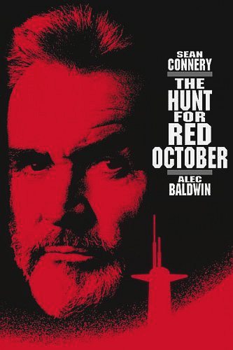 Book and dvd film cover, The Hunt For Red October by ToM Clancy
