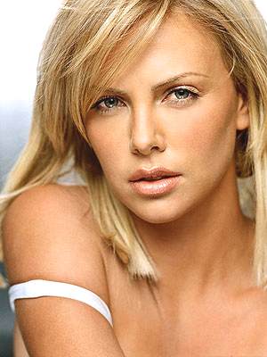Charlize Theron blonde hair Hollywood actress