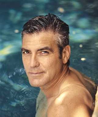 George Clooney is at home in water