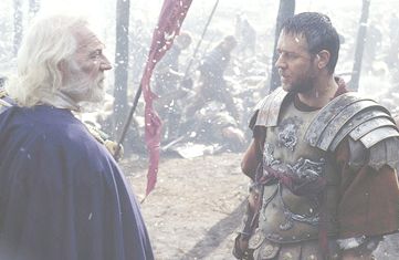 Richard Harris and Russell Crowe