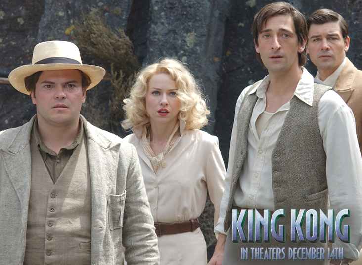 Jack Black and Naomi Watts in King Kong