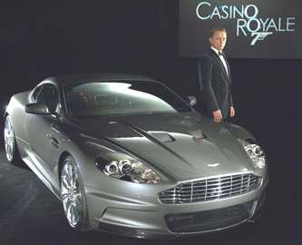 Aston Martin and Daniel Craig as James Bond
