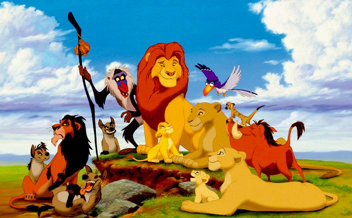 The Lion King - Disney animated movie, cast of characters