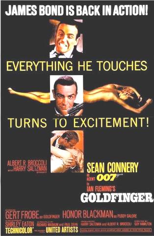 James Bond Goldfinger movie poster