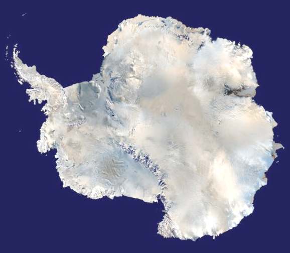 Antarctica satelite composite image (map)