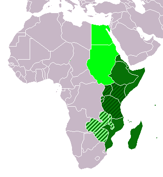 East Africa location map