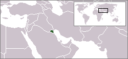 Kuwait world location map