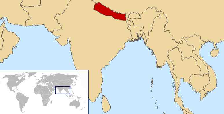 Nepal location map