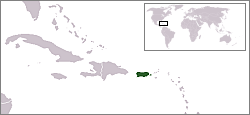 World location map - Puerto Rico