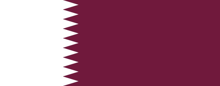 Qatar flag of