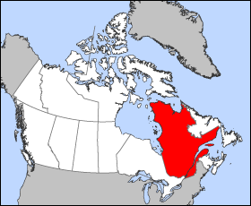 Map Quebec Canada