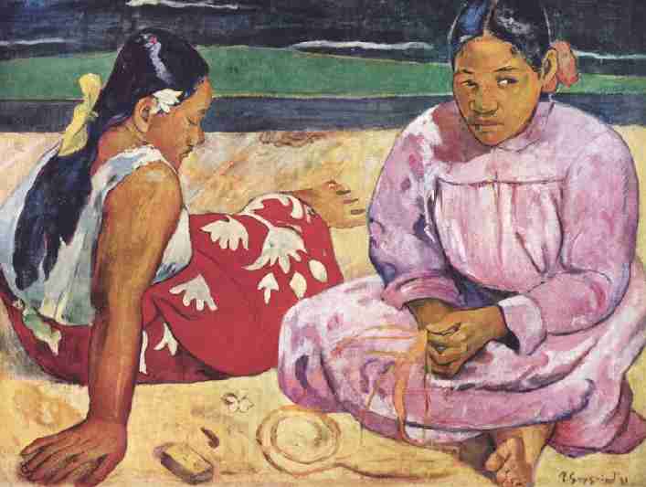 Tahitian Women on the Beach 1891 painting by Paul Gauguin