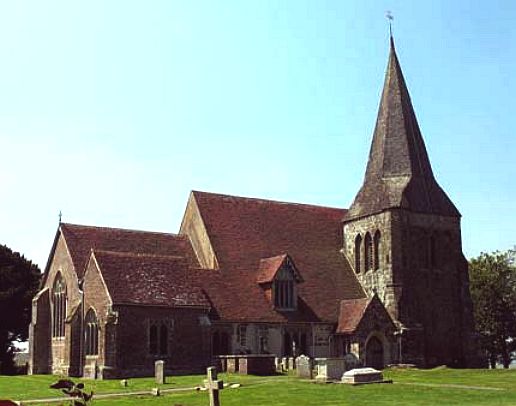 Herstmonceux Church south of the village and Lime Park