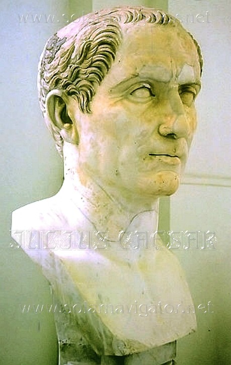 Bust of Julius Caesar, general and commander, Emperor of Rome
