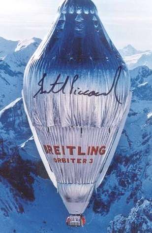 Breitling Orbiter photograph signed by Bertrand Piccard