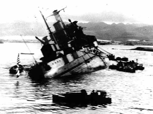 Pearl Harbor USS Utah capsizing