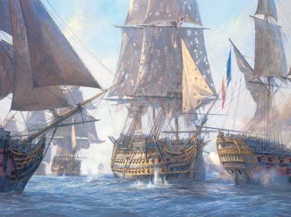 Painting, the Battle of Trafalgar