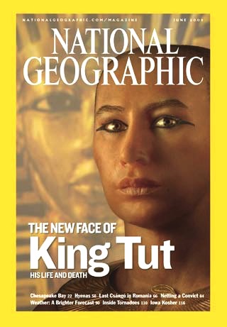 National Geographic magazine cover, King Tut