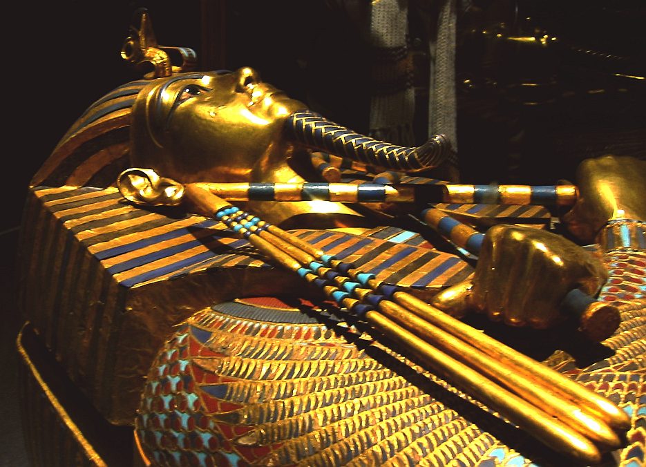King Tut's royal burial coffin