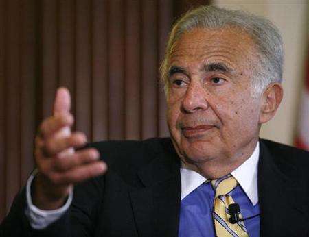 Investor Carl Icahn speaks at the Wall Street Journal Deals Deal Makers conference New York stock exchange June 2007