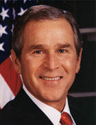 George W Bush US president and global warming