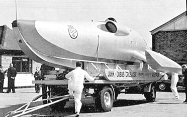 The crusader water speed record boat
