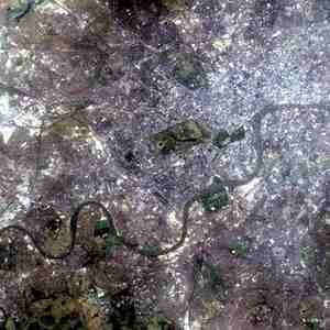 Satellite photograph of London, courtesy of NASA