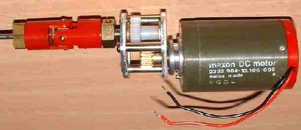 Maxon motor and gearbox for the SolarNavigator model