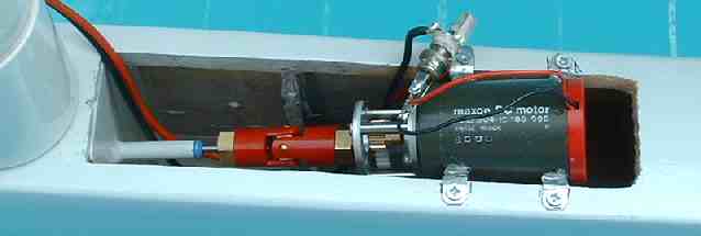 Catamaran test development model DC electric Maxon motors