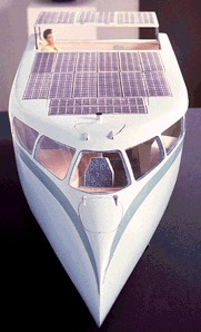 Aurinokvene 1997 model solar powered boat
