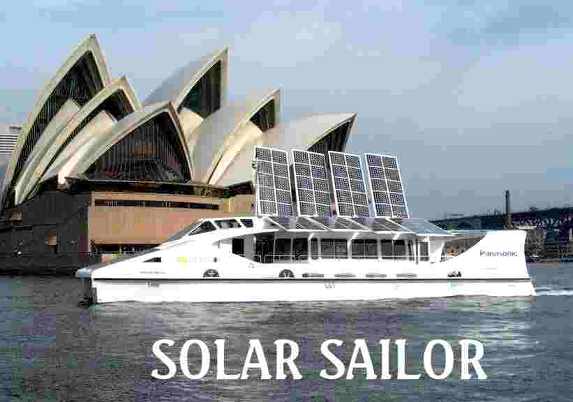 Sydney opera house and the solar sailor