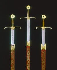 The Swords of Temporal Justice, Spiritual Justice and Mercy (the Curtana), c1626