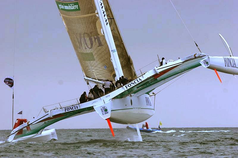 Foncia sponsored trimaran racing yacht