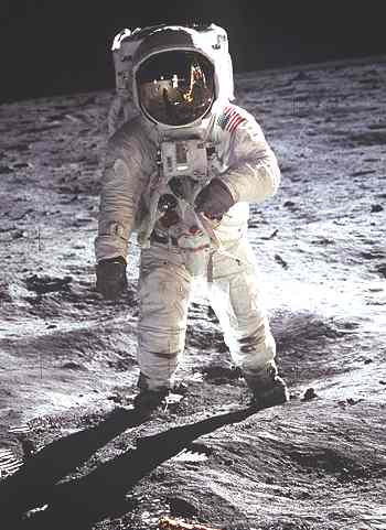 Man on the Moon, Buzz Aldrin's space walk Apollo landing