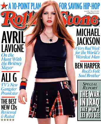 Avril Lavigne on Rolling Stone Magazine