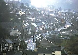 Bridgend street scene, Wales
