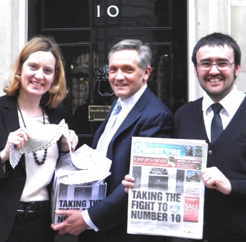 Keith Ridley, group editor Beckett Media, Eastbourne, petition Number 10 Downing Street