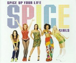 Spice Girls on the cover of their hit single "Spice Up Your Life"