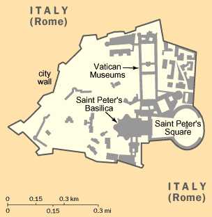 Vatican City, Rome, Italy map