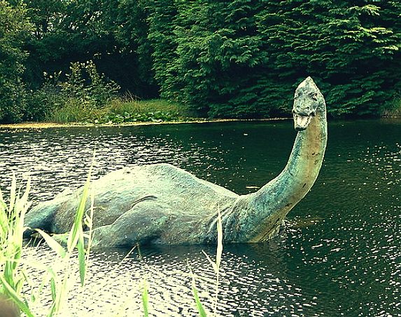 Replica of the Loch Ness monster, museum of nessie, Scotland
