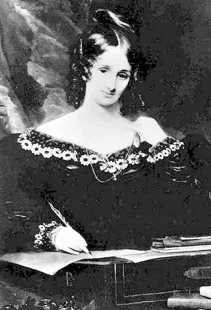 Mary Shelley, author Frankenstein horror novel