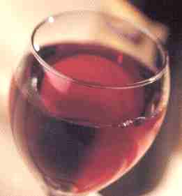 A glass of fine red wine